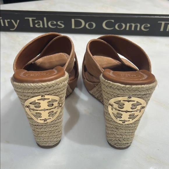 Tory Burch Brown Wedge Espadrilles - Picture 3 of 4